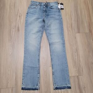 RE/DONE 70s High Rise Skinny Boot in Opal Indigo Size 27